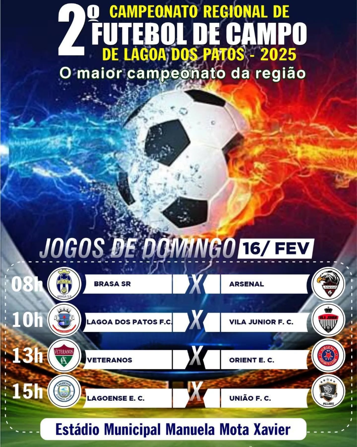 Domingo tem mais! Campeonato de futebol de campo