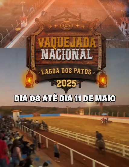 Uma vaquejada para toda a família: cultura, esporte e confraternização – Vaquejada Nacional de Lagoa dos Patos MG 2025