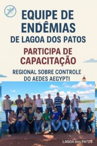 Equipe de Endemias de Lagoa dos Patos participa de capacitação regional sobre controle do Aedes aegypti