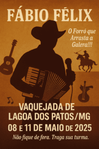 Fábio Felix: De Lagoa dos Patos MG para Todo o Brasil!